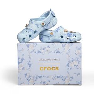 Crocs x LoveShackFancy - mineral blue women W9
